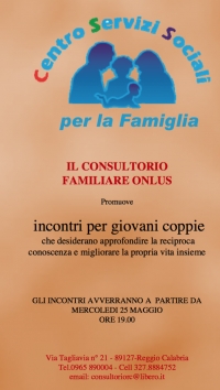 CONSULTORIO FAMILIARE - incontri per giovani coppie