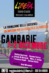 Libera: percorsi formativi 1 e 2 dicembre