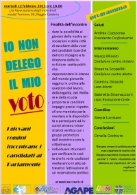 Io non delego il mio voto